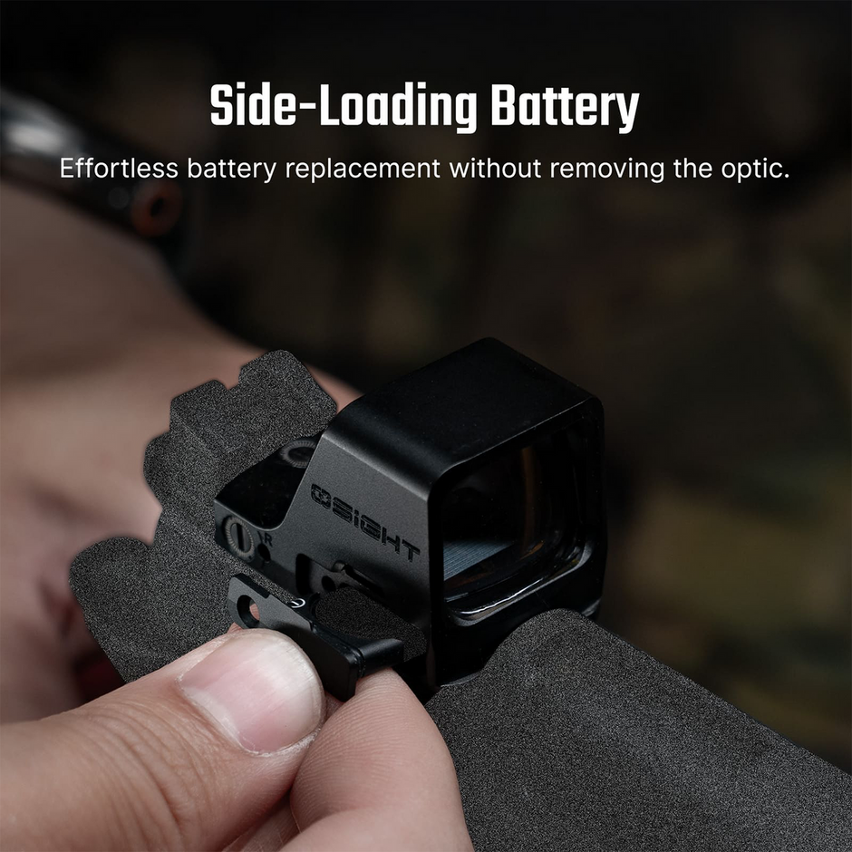 Osight C Open Reflex Optic with Replaceable Side-Loading Battery