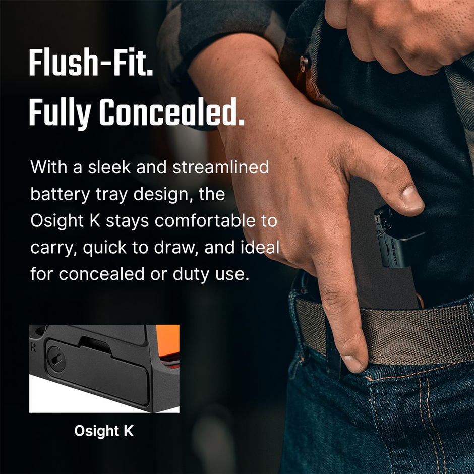 Osight K Open Reflex Optic with Replaceable Side-Loading Battery