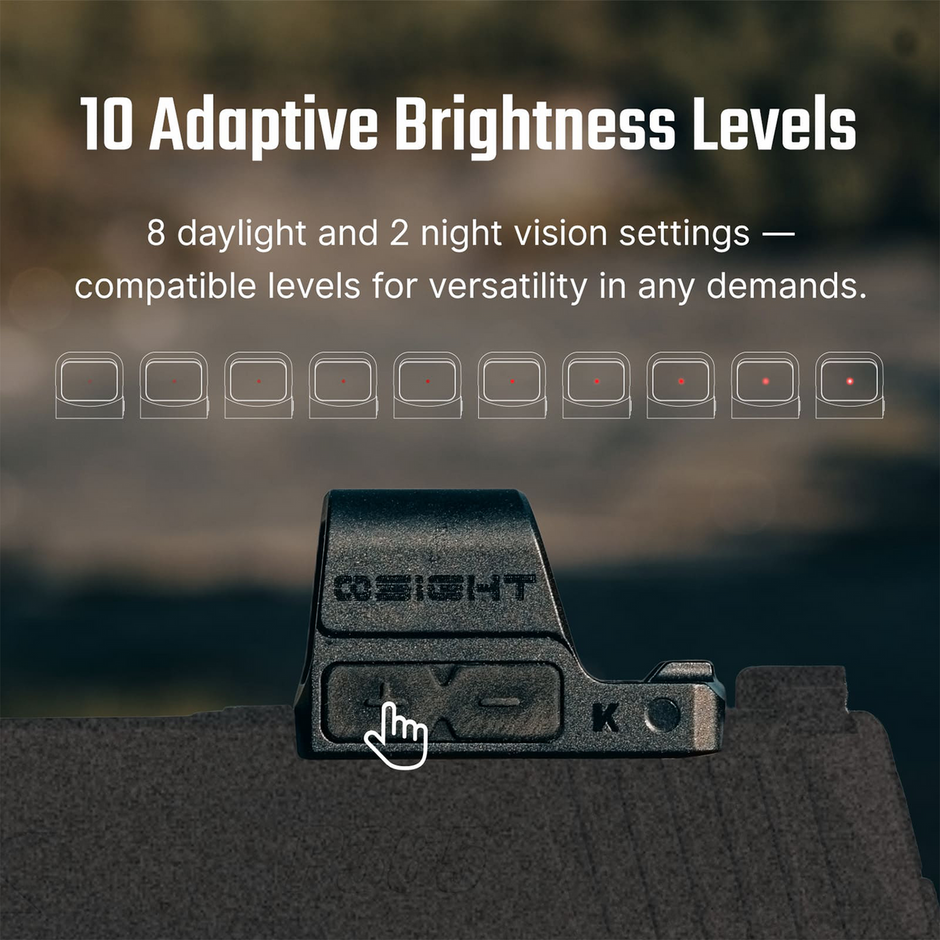 Osight K Open Reflex Optic with Replaceable Side-Loading Battery