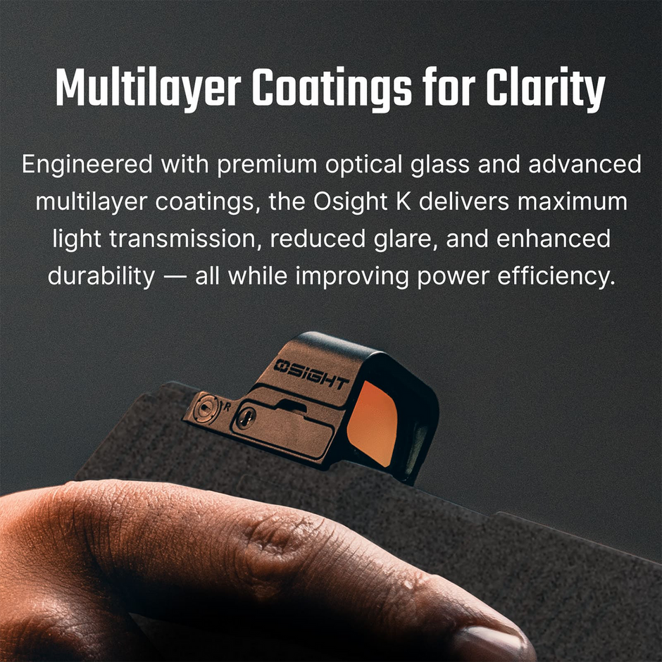 Osight K Open Reflex Optic with Replaceable Side-Loading Battery