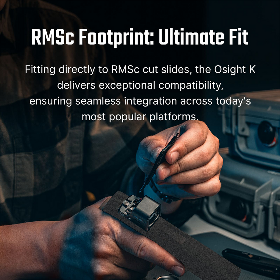 Osight K Open Reflex Optic with Replaceable Side-Loading Battery