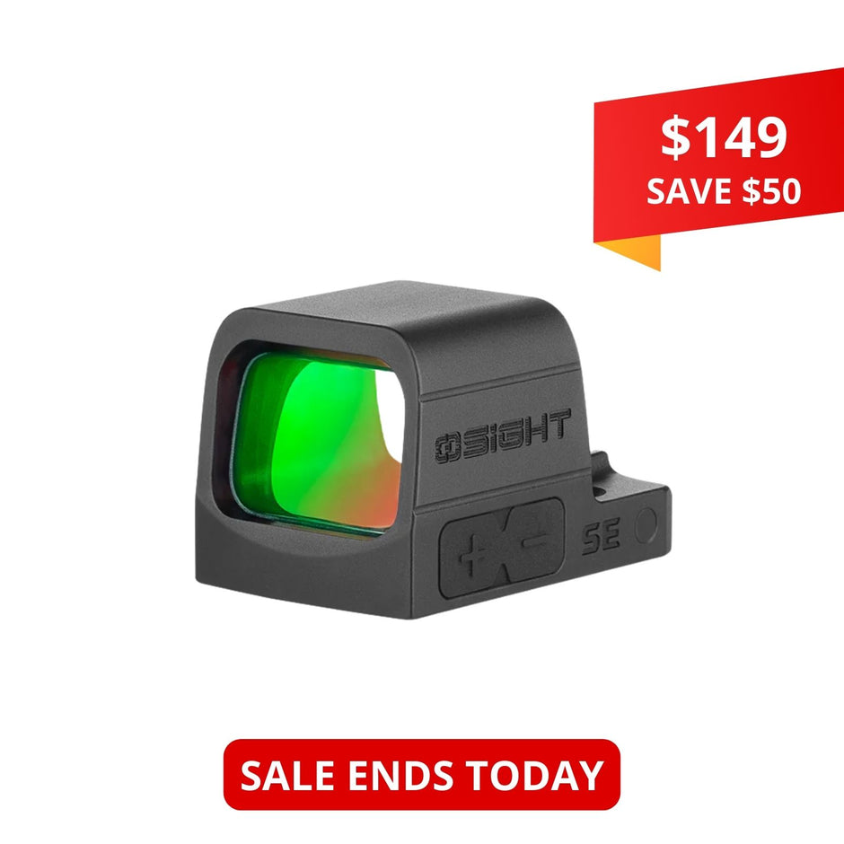 Osight SE Enclosed Optic with RMSc Footprint and Replaceable Battery