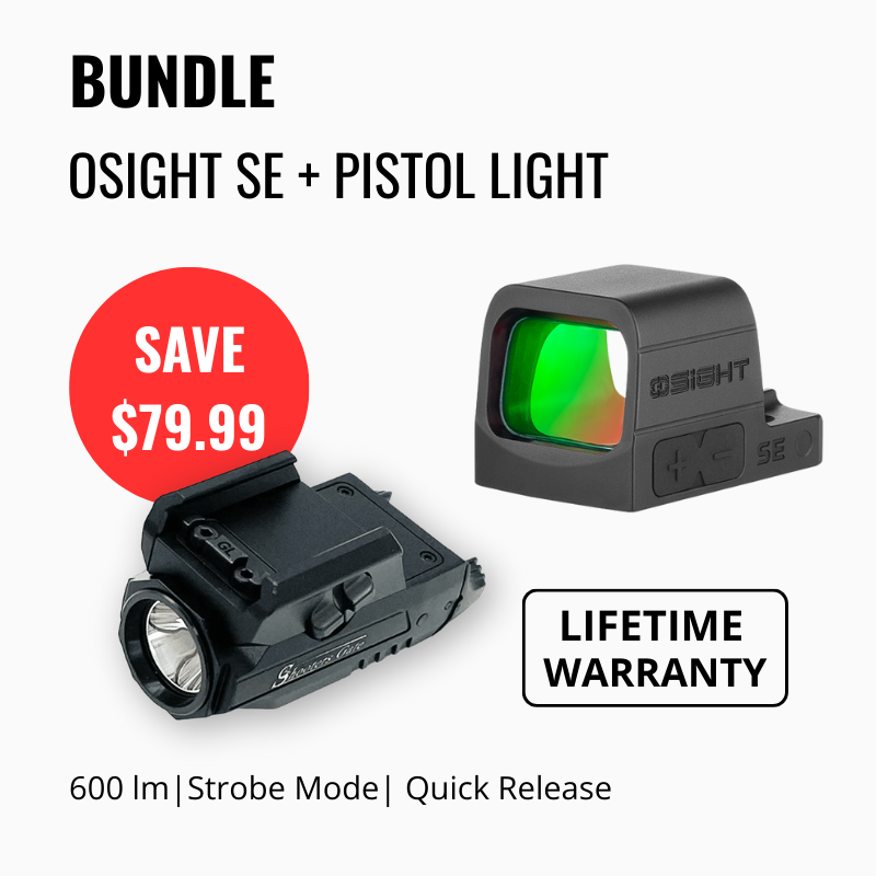 Osight SE Enclosed Optic with RMSc Footprint and Replaceable Battery