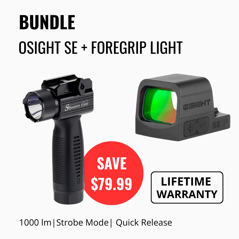 Osight SE Enclosed Optic with RMSc Footprint and Replaceable Battery