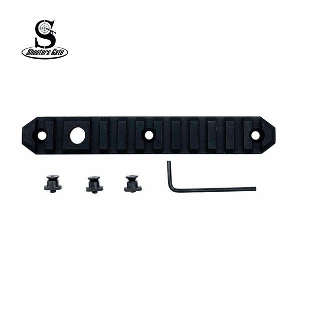 12 Slot Aluminum Picatinny Rail Section for M-LOK (5.5") QD