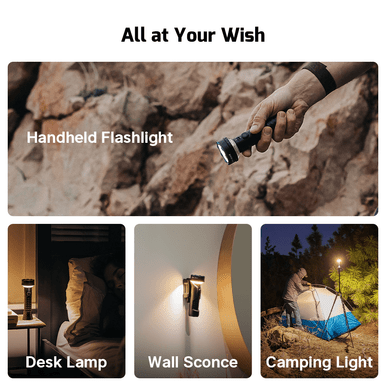 Prowess EDC flashlight with dual-direction illumination