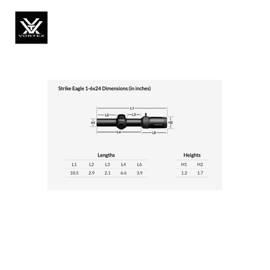 STRIKE EAGLE® 1-6X24 AR-BDC3 (MOA) Reticle | 30 mm