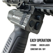 VGC Rechargeable 2000Lumen Foregrip Light w/ Green Laser
