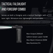 VGC mini Rechargeable 2000 Lumen Foregrip Light with Green Laser