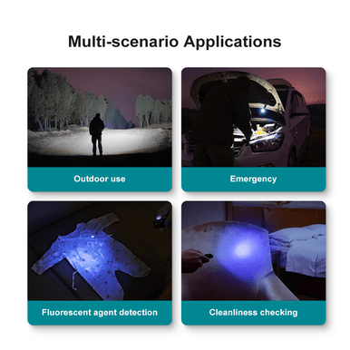 Arkfeld UV – White Light and UV Dual Light Sources Flashlight