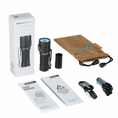 Olight Baton Turbo Compact EDC Flashlight with 510m Long-Range Beam