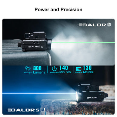 Olight Baldr S Rail Mounted Light 800 Lumens
