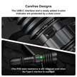 Warrior X 4 Kit Rechargeable LED Tactical Flashlight Hunting Kit