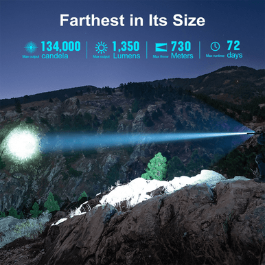 Javelot Long Range Outdoor Flashlight with Holster