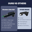 AGC 1600 Lumens Triangle Grip Tactical Flashlight with Green Laser